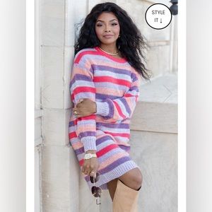 Pink Lily sweater dress.